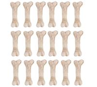 Homoyoyo 24pcs Mini Skeleton Bones, Realistic Resin Fake Bones for Halloween Crafts, Micro Landscape, Dollhouse Decor, Diy Caveman Costume Accessories, Small Animal Crafts
