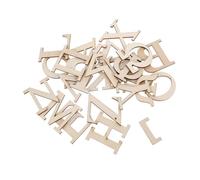 Homoyoyo 24pcs Natural Wood Alphabet Letters Unfinished DIY Craft Letters for Learning Spelling Painting Matching Games Educational Home Decor and Puzzle Activities