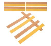 Homoyoyo 24pcs Self-adhesive Soft Cork Hat Insert Strips 200x20x2mm - Universal Hat Size Reducer Tape for Baseball Caps Fedoras - Lightweight Sweatband Filler for Men Women