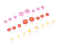 Homoyoyo 24pcs Silicone Toe Separators Daisy Flower Toe Dividers Pedicure Tools for Nail Art Salon Use