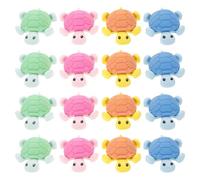 Homoyoyo 24pcs Tortoise Shaped Pencil Erasers Made of Rubber, Easy to Use for Removing Pencil Handwriting, Creative and Funny Animal Erasers for Office Staff and Designers Random Color