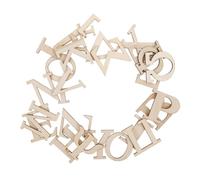 Homoyoyo 24pcs Unfinished Natural Wood Alphabet Letters for Crafts and Wall Decor Flat Wooden Tiles for DIY Painting Spelling Games Early Childhood Learning Safe and Creative Educational