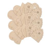 Homoyoyo 24pcs Unpainted Wooden Fairy Garden Doors Miniature Dollhouse Accessories DIY Cottage Decor Craft Easy Installation Rustic Wood Windows for Home and Outdoor Fairy Tale Decoration