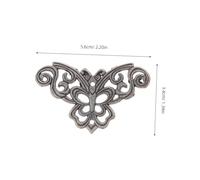 Homoyoyo 24pcs Vintage Metal Corner Protectors Zinc Alloy Retro Butterfly Brackets for Jewelry Boxes Wooden Cabinets Trunks Easy Installation Decorative Edge Guards
