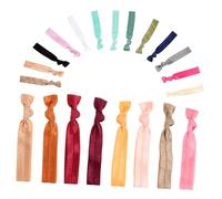 Homoyoyo 25pcs Mini Hair Ties for Elastic Ribbon Ponytail Holders Soft No Damage Hair Accessories Colorful for Birthday Party Family Photos Daily Wear