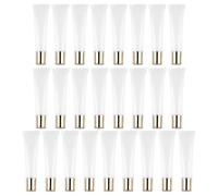 Homoyoyo 25pcs Plastic Lip Balm Containers 15ml Empty Squeeze Tubes for DIY Lip Gloss with Lightweight and Easy to Carry Design, for Daily Life and Travel