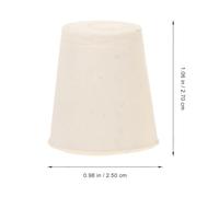 Homoyoyo 25pcs Solid White Rubber Plugs Test Tube Stoppers High Temperature Resistant Sealing Bottle Plugs Lab Use Sizes 0# to 4# Each 5pcs