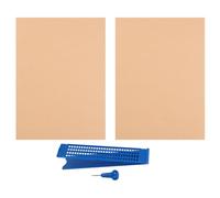 Homoyoyo 27-Cell Plastic Braille Board Set with Stylus Pen and 3 Reusable Practice Sheets for Blind Braille Writing and Tactile Learning in Visual Impairment Aid