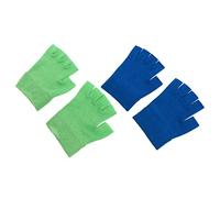 Homoyoyo 2Pairs Moisturizing Gel Gloves for Nighttime Care Fingerless Therapy Gloves for Intensive Hydration for Restoring Dry Hands and Skin Repair