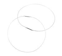 Homoyoyo 2pc Fit Stainless Steel Washer Door Boot Clamp Replacement Ring for Washing Machine Silver Retaining Ring for Efficient Laundry Tasks and Easy Installation