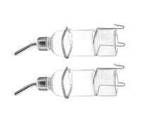 Homoyoyo 2pcs 180ml Hanging Pet Water Dispenser Bottle for Rabbits and Hamsters with Rolling Ball Feeder, Plastic Automatic Bunny Drinking Fountain for Small Animals Cage