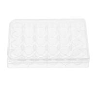 Homoyoyo 2pcs 24-Hole Cell Culture Plate Deep and Shallow Wells, Laboratory Tissue Culture Tray for Science Experiments and Cell Growth