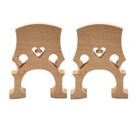 Homoyoyo 2pcs 3/4 Cello Bridge Maple Wood Easy to Carry Can Be Easily Shaped Beige Natural Colour Cello Accessories for Practicing