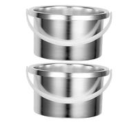 Homoyoyo 2Pcs 500Ml Aluminum Wax Heating Liner Replacement for Wax Warmer Pot Hair Removal Machine Accessory Suitable for Home and Salon Use