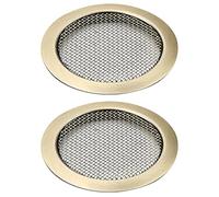 Homoyoyo 2pcs Acoustic Guitar Sound Hole Covers Resonator Hole Inserts Copper Tone Guitar Parts Accessories for Noise Reduction and Feedback Control