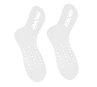 Homoyoyo 2pcs Acrylic Sock Models for Knitting DIY Hollow Leaf Pattern Woven Stocking Display Forms Hand Knit Sock Props for Yarn Crafts and Blocking Tools