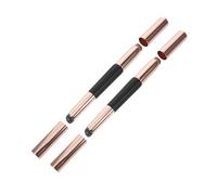 Homoyoyo 2PCS Adjustable Double Ended Silicone Lip Brush with Cap Soft Retractable Concealer and Lipstick Applicator for Sensitive Skin Portable Travel-friendly Gloss Wands
