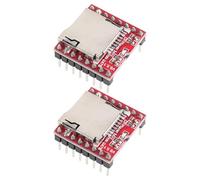 Homoyoyo 2pcs Adjustable Volume Dfplayer Mini Module Portable Audio Board with Micro Card Support Open Source Design for DIY Projects and Embedded Playback