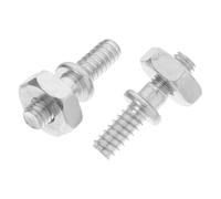 Homoyoyo 2pcs Adjuster Tensioner Bar Studs and Nuts for Chainsaw Guide Bar Replacement Heavy-Duty Chainsaw Hardware Easy Installation Compatible with Stihl Models