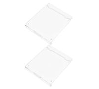 Homoyoyo 2pcs Air Conditioner Thermostat Panel Cover 86-type Light Switch Safety Protector for Central Ac Control Panel, Plastic Push Button Switch Lock for Heating Systems