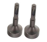 Homoyoyo 2pcs Alloy Ground Rod Drill Attachment with Vibration Handle Impact Hammer Drill Driver Post Driver for Construction and Pile Driving Tasks