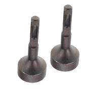 Homoyoyo 2pcs Alloy Rotary Hammer Drill Bit Ground Rod Driver Attachment for Electric Hammer Multi Function Impact Drill with Impact Force and Vibration Design for Pile Driving and