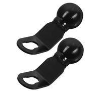 Homoyoyo 2pcs Aluminum Alloy Ball Head Phone Mount Base for Bike Motorcycle Handlebar Clamp Rotatable Bicycle Phone Holder Cradle with Strong Adhesive for Secure Mobile Support