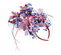 Homoyoyo 2pcs American Flag Headband Women Patriotic Hair Band Independence Day Accessories
