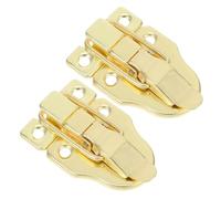 Homoyoyo 2pcs Antique Metal Hardware Toggle Hasp Latch for Wooden Boxes Toolboxes Jewelry Cases Vintage Decorative Secure Closure for Craft Projects and Restoration