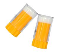 Homoyoyo 2pcs Bee Queen Marking Bottle Plastic Beekeeping Marker Tool with Yellow Tip for Rapid Hive Management and Gentle Queen Identification in Apiaries and Research Settings