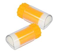 Homoyoyo 2pcs Bee Queen Marking Bottle with Yellow Base Ergonomic One-handed Bee Marker Holder for Accurate Hive Management Portable Beekeeper Cage Tool for Efficient Apiary Use