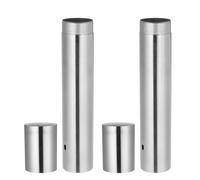 Homoyoyo 2pcs Birth Certificate Protective Cover Tube for Documents, Metal Organizer Cylinder 2.8cm Diameter X 35cm Length, Document Storage Case for Travel and Home