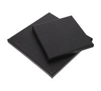 Homoyoyo 2Pcs Black Painting Canvas Boards Stretched Wooden Frames for Oil DIY Art Stable Non-Shrinking Surface Suitable for Hobbyists Students Home Gallery Wall Art