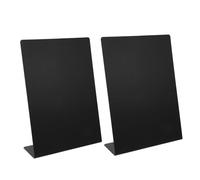 Homoyoyo 2pcs Blackboard Food Tags with Stand for Party Buffet Table Reusable Chalkboard Signs for Shop and Office Message Display Versatile Writable Labels for Price and Information