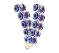 Homoyoyo 2pcs Blue Evil Eye Banana Hair Clips High Crown Claw Clips for Side Bangs and Back Hair Stable Non Slip Hold Minimal Damage for Halloween Cosplay and Daily Styling