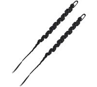 Homoyoyo 2pcs Braided Ponytail Extension Natural Looking Long Hair Piece Synthetic Braided Wig for Women for Ponytail Hair Braids Extensions