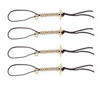 Homoyoyo 2Pcs Brass Buddhist Bead Counters for Prayer and Chanting Meditation - Manual Tasbih Counting Tool with Finger Bead Counters Suitable for DIY Bracelet Making and Religious