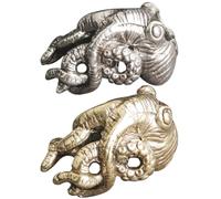 Homoyoyo 2pcs Brass Octopus Keychain Pendant Vintage Retro Hanging Ornament Charm Accessories with Fine Craftsmanship for Decorative Use