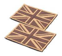 Homoyoyo 2pcs British Flag Embroidered Patches for Clothing with Hook and Loop Fasteners Durable Applique for Jackets Backpacks Hats Jeans Versatile British Style Decorative Badges for