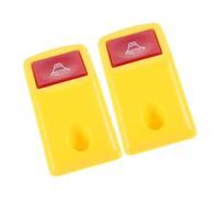 Homoyoyo 2pcs Bus Exit Alert Button Plastic Handrail Get Off Reminder Device Quick Install Passenger Stop Signal for Elderly Safety