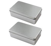 Homoyoyo 2pcs Candy Boxes with Frosted Cover, Tinplate Cookie Containers Featuring Seamless Construction and Strong Sealing Performance, Compact and Portable Design for DIY Candle Making
