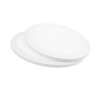 Homoyoyo 2pcs Canvas Drawing Panel Creative Painting Board for Hobbyists Artists White Oval Shape Built for Permanence and Stability Suitable for Media for DIY Painting Art Creation