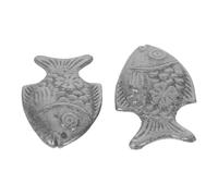 Homoyoyo 2pcs Cast Iron Fish Cooking Tool for Natural Food-Grade Safe Vegan Athlete Dietary Support for Pregnancy and Anemia Multipurpose Water-Based Use