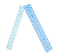 Homoyoyo 2pcs Ceramic Shrinkage Scale Ruler with Flexible Plastic Clay Measuring Tool for Precise Clay Modeling and Sculpting Multifunctional Drawing Instrument for Pottery and Ceramic Work