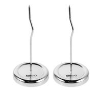 Homoyoyo 2pcs Check Spindle Memo Organizer Metal Receipt Holder Fork Efficient Organization Convenient Accessibility Desk Use for Memos and Receipts