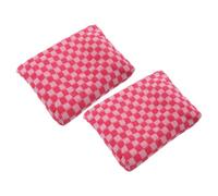 Homoyoyo 2pcs Checkered Makeup Bag Travel Zippered Pouches Women Organizer Cosmetics Storage Washroom Bag Period Pouch
