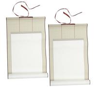 Homoyoyo 2pcs Chinese Calligraphy Blank Hanging Wall Durable Wear Resistant Painting Paper for Writing Drawing and Artistic Practice with Display Design