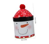 Homoyoyo 2pcs Christmas Candy Containers Metal Tins with Lids Cute Holiday Cookie Storage Jars for Treats Snacks Organization Festive Gift Boxes Penguin Snowman Design