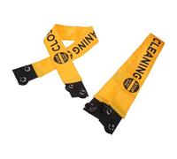 Homoyoyo 2pcs Closed for Cleaning and Do Not Enter Magnetic Door Barrier Tape, Reusable Yellow Commercial Cleaning Sign with Suction Cups for Restroom and Office Safety