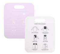 Homoyoyo 2pcs Clothes Folding Board Lightweight PP Shirt Folder Organizer Practical Closet Tool for T-shirts and Pants Home Laundry Space-saving Helper